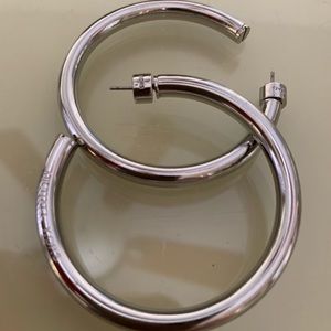Michael Kors Silver Hoop Earrings